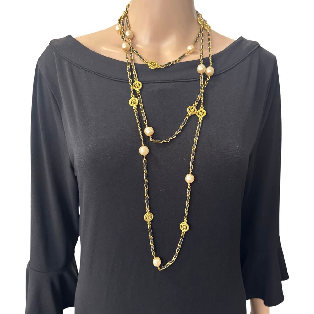 Chanel Vintage CC Long Wrap Necklace - Picture 2 of 9